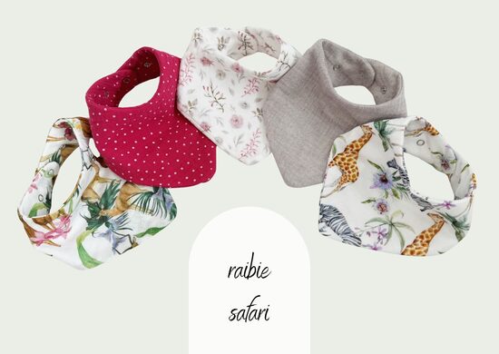 Muslīna laces - 5 gb, raibais safari